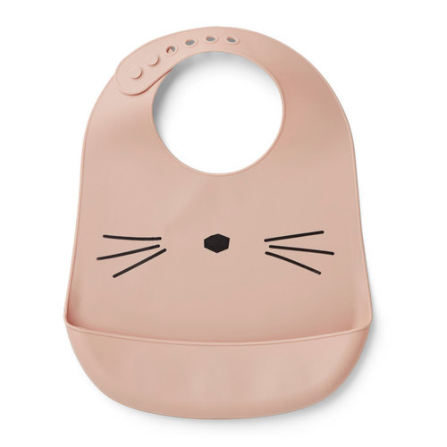 Liewood Tilda silicone bib - Cat Rose Liewood Tilda silicone bib - Cat Rose