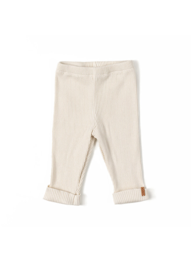 Nixnut - Rib Legging - Cream - Basic