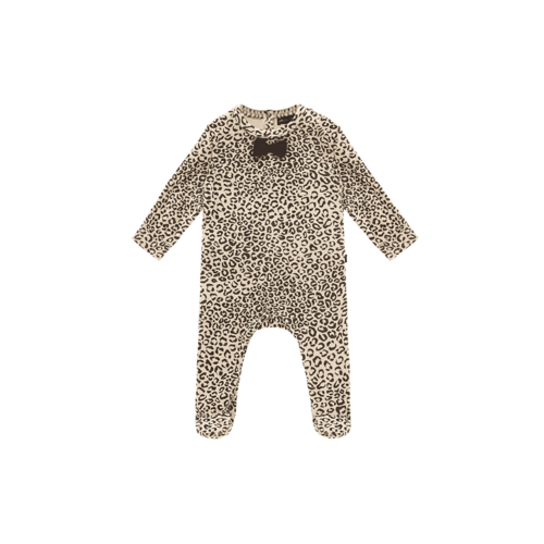 House of Jamie Bowtie Babysuit - Snow Leopard House of Jamie Bowtie Babysuit - Snow Leopard