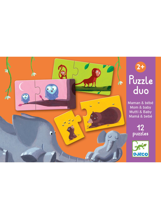 Djeco - Duo Puzzel - Mama en Kindje - DJ08157