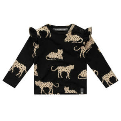 Your Wishes Ruffle Shoulder Top - Wild Cheetahs Your Wishes Ruffle Shoulder Top - Wild Cheetahs