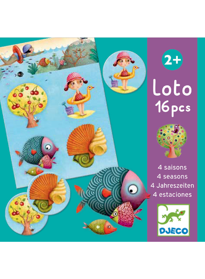 Djeco - Educatief spel - 4 seizoenen lotto - DJ08123