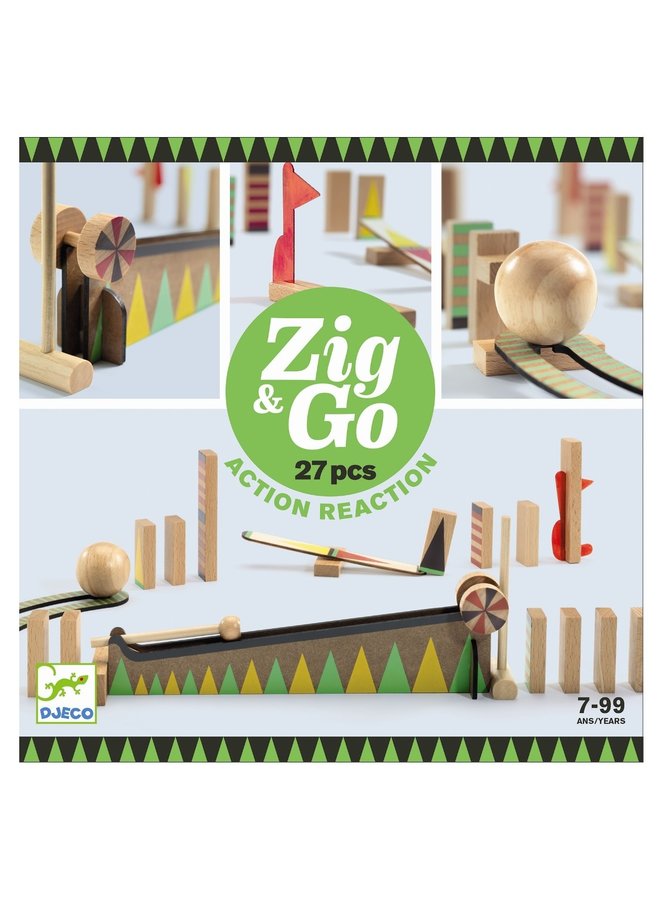 Djeco - Kettingreactiespel Zig & Go(27st)