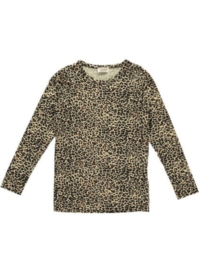 MarMar Copenhagen - Leo Tee, Leopard - T-shirts - Brown Leo - 0902 - Basic