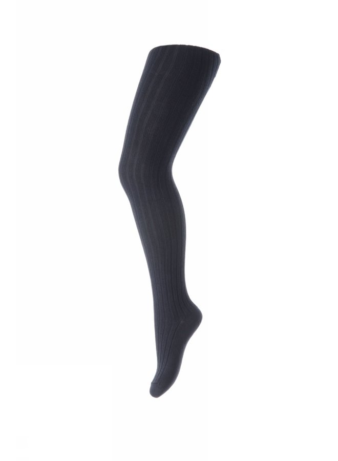 Tights cotton rib - 96 - Dark Navy - Basic