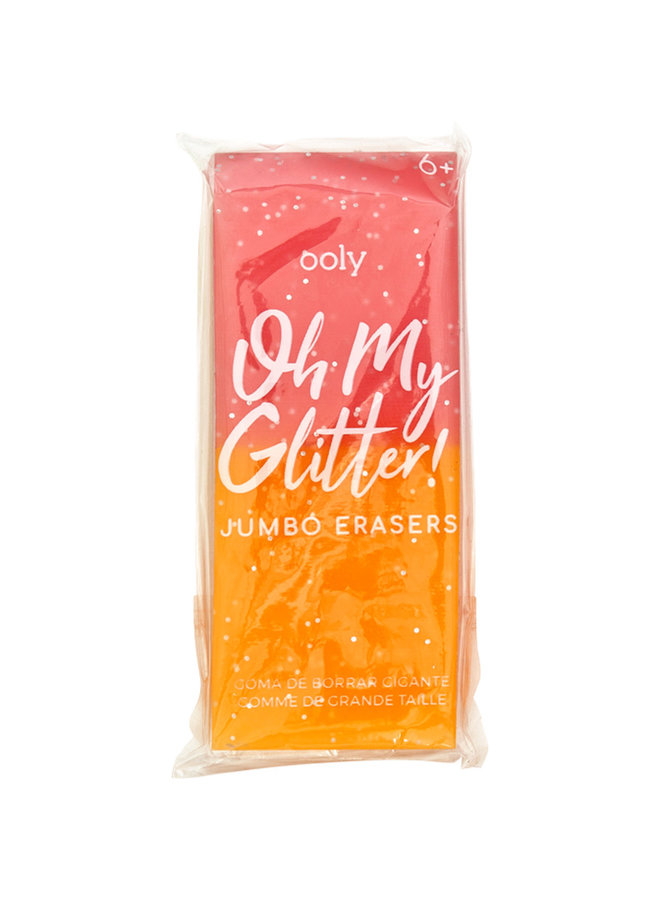 Ooly - Oh My Glitter Gum - rood/oranje