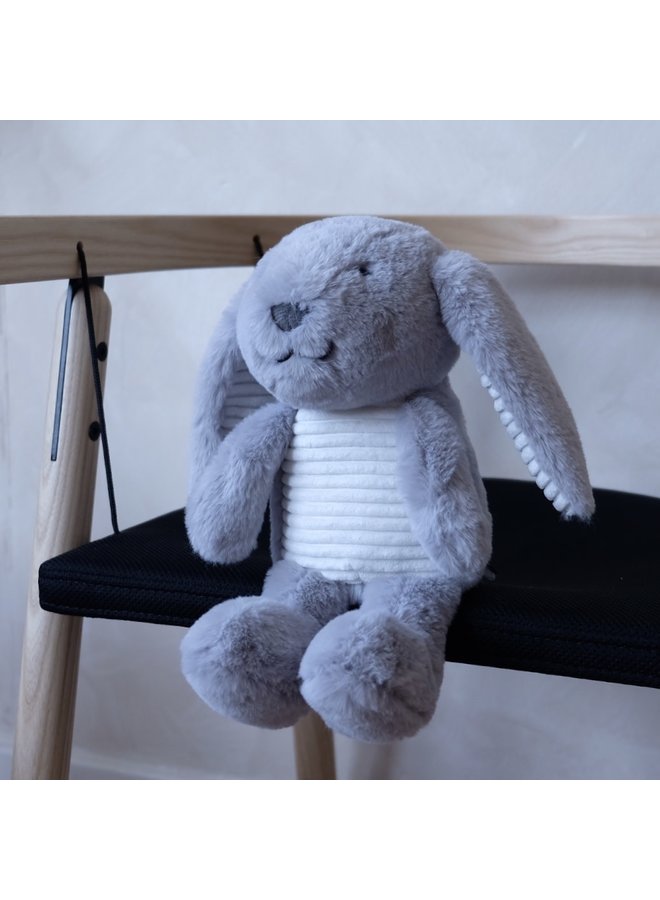 Flow Amsterdam - Milo the Bunny (Grey) – Heartbeat Plush Toy