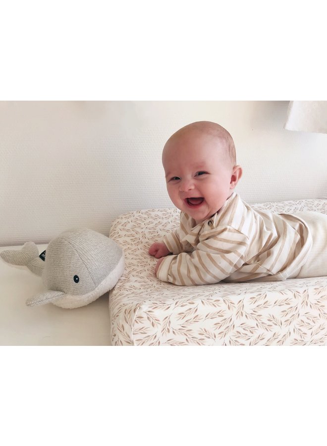 Flow Amsterdam - Moby the Whale (Light Grey) – Heartbeat Soft Toy