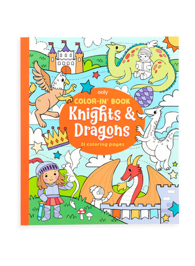 118-220 Kleurboek - Knights & Dragons