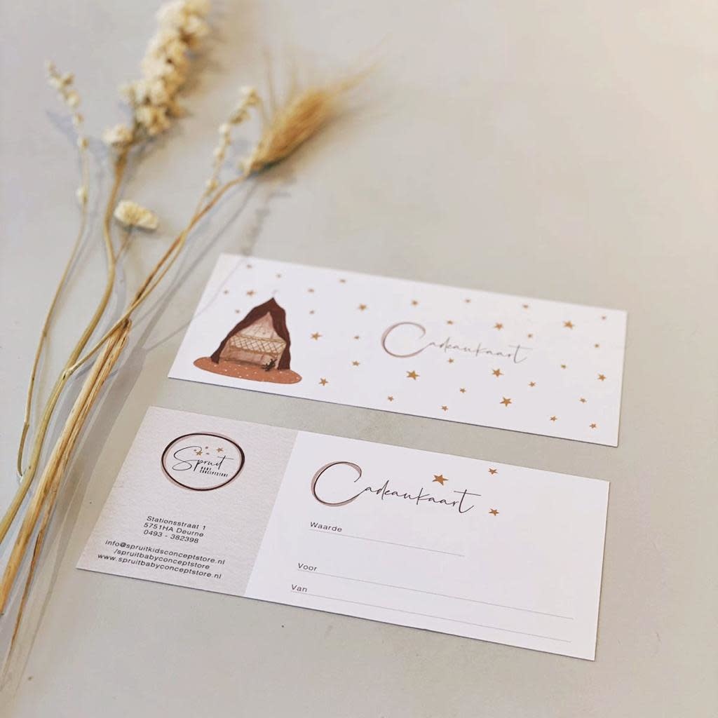 Online Cadeaubon - Thema Baby