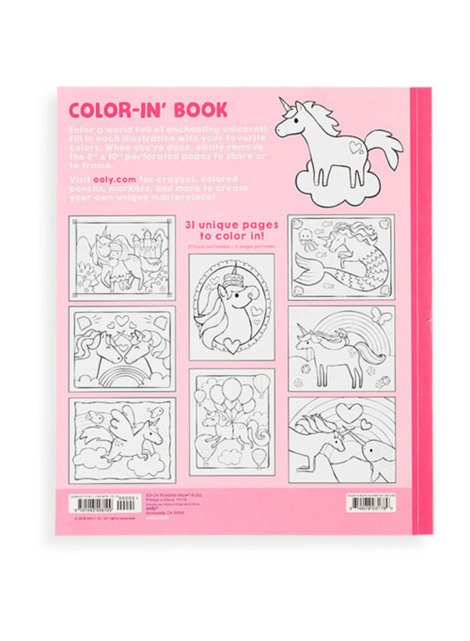 Ooly - Kleurboek ' Enchanting Unicorns'