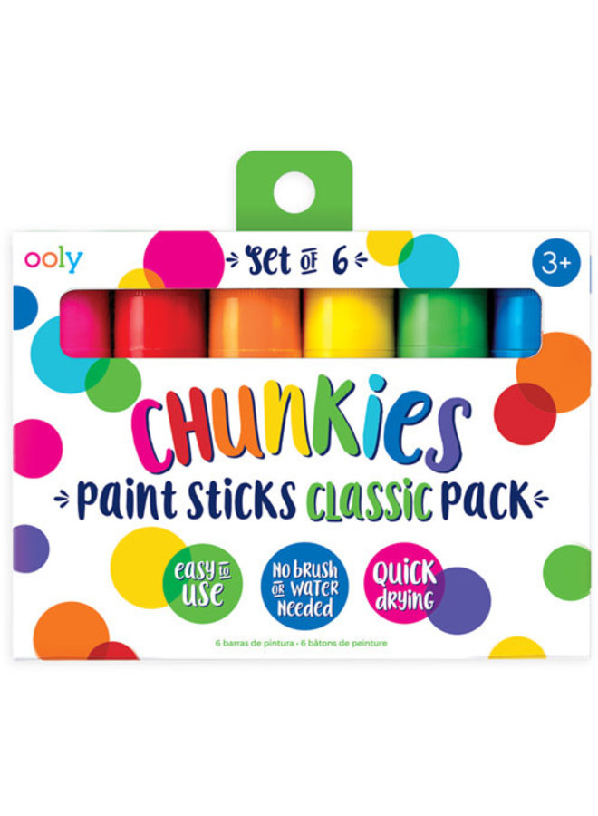 Ooly - Chunkies Paint Sticks - Classic Pack