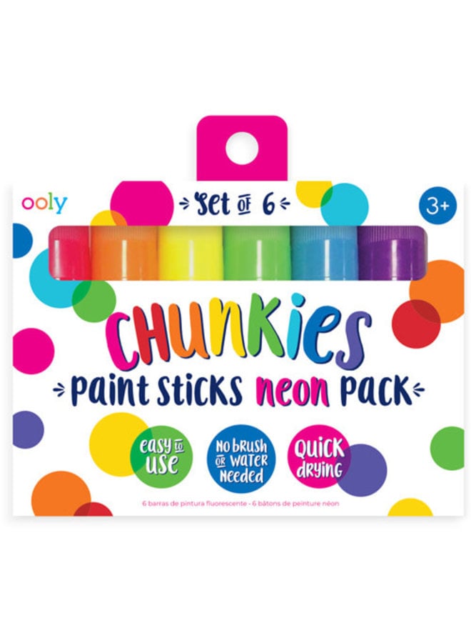 126-014 Chunkies Paint Sticks - Classic Pack Neon