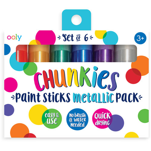 Ooly - Chunky Paint Sticks - Classic Pack Metallic