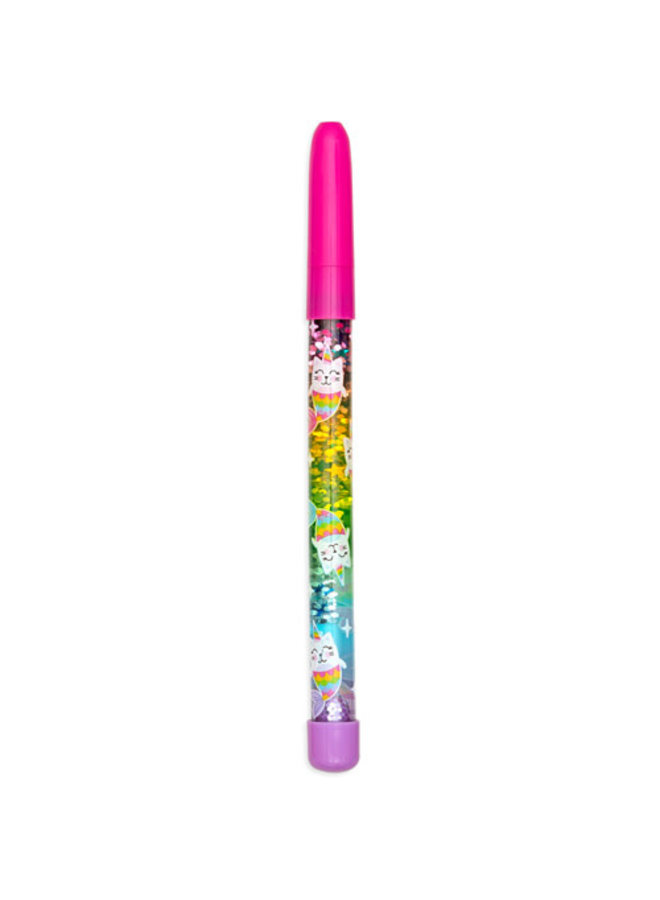 Ooly - Regenboog glitter balpen