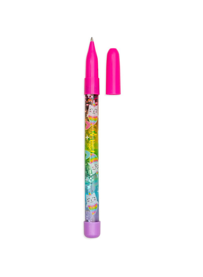 Ooly - Regenboog glitter balpen