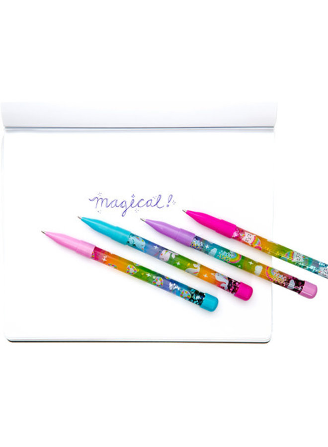 Ooly - Regenboog glitter balpen