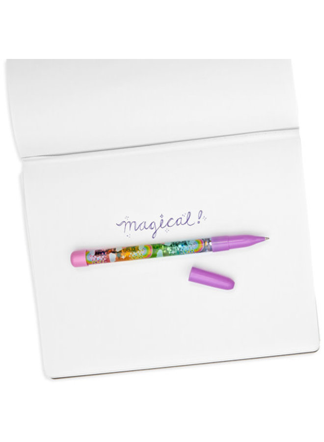 Ooly - Regenboog glitter balpen