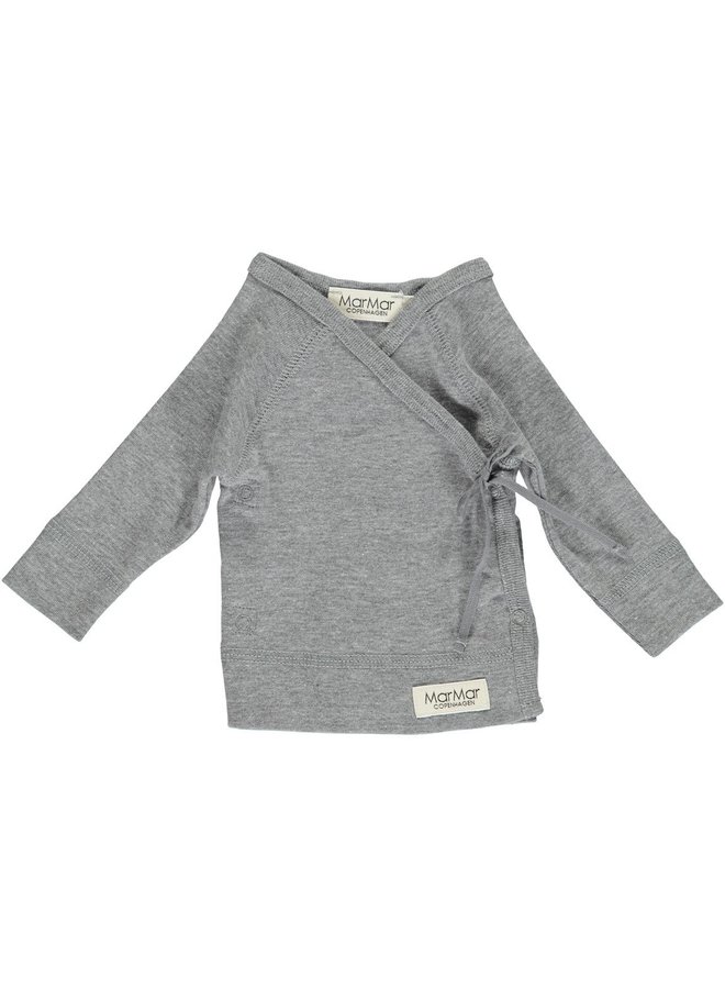 T-shirt LS, Tut Wrap - T-shirt - Grey Melange - 0602 - Basic
