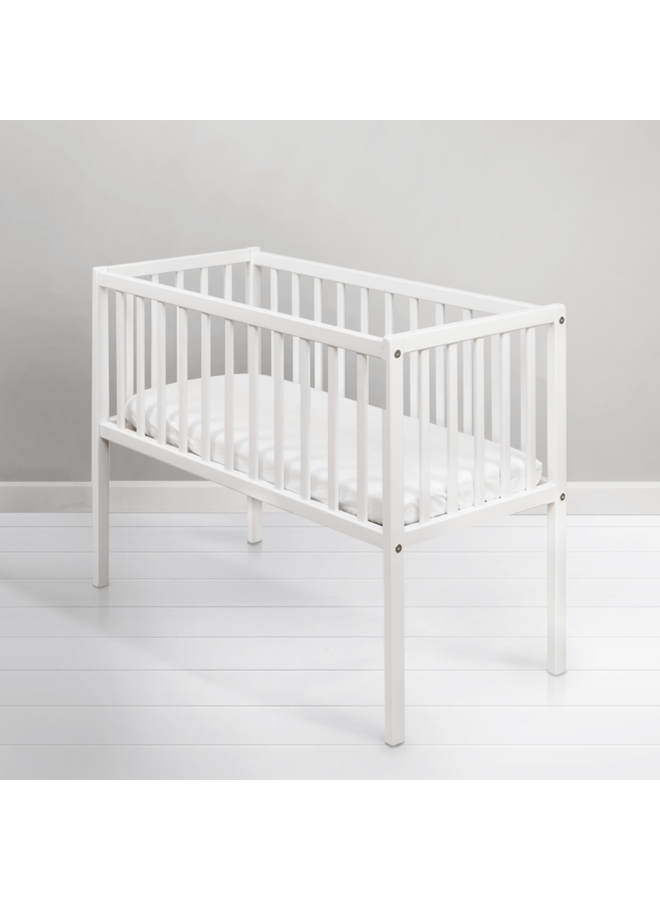 Bedside crib - White