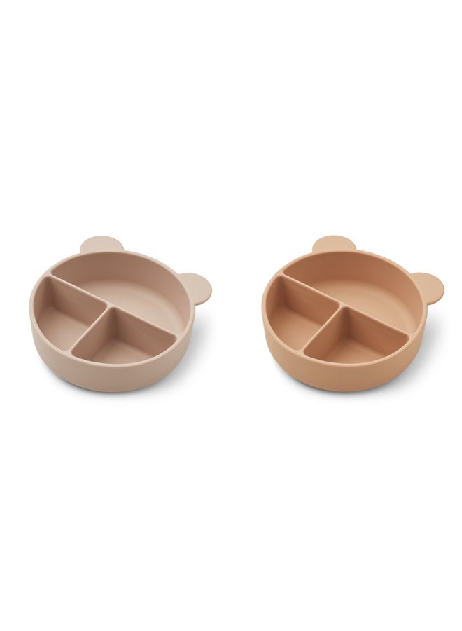 Liewood - Connie Divider Bowl 2-pack - Rose Mix