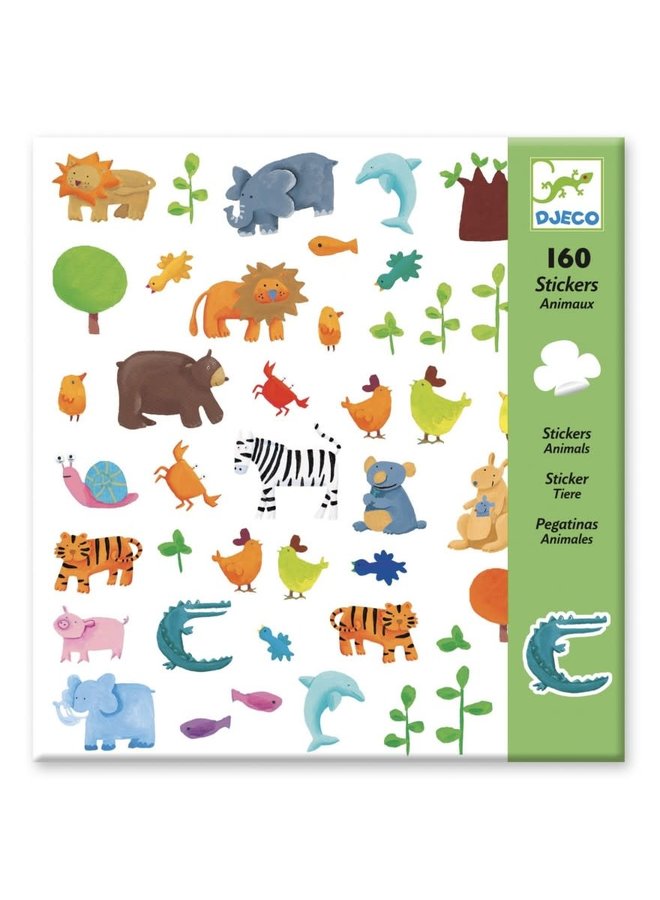 Djeco - Paper Stickers - Dieren - DJ08841
