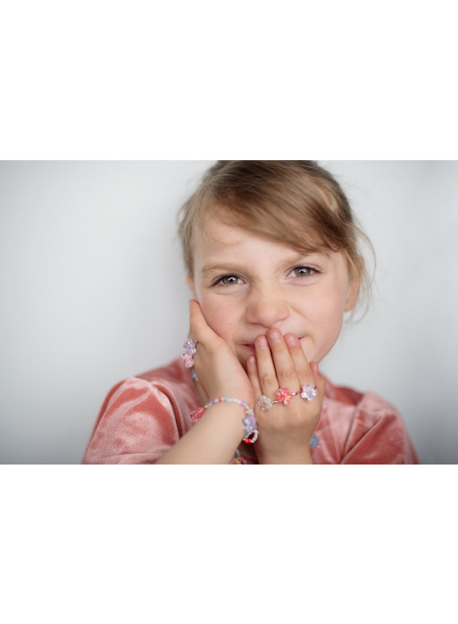 Great Pretenders - Bagues Boutique - Shimmer Flower - 5pcs