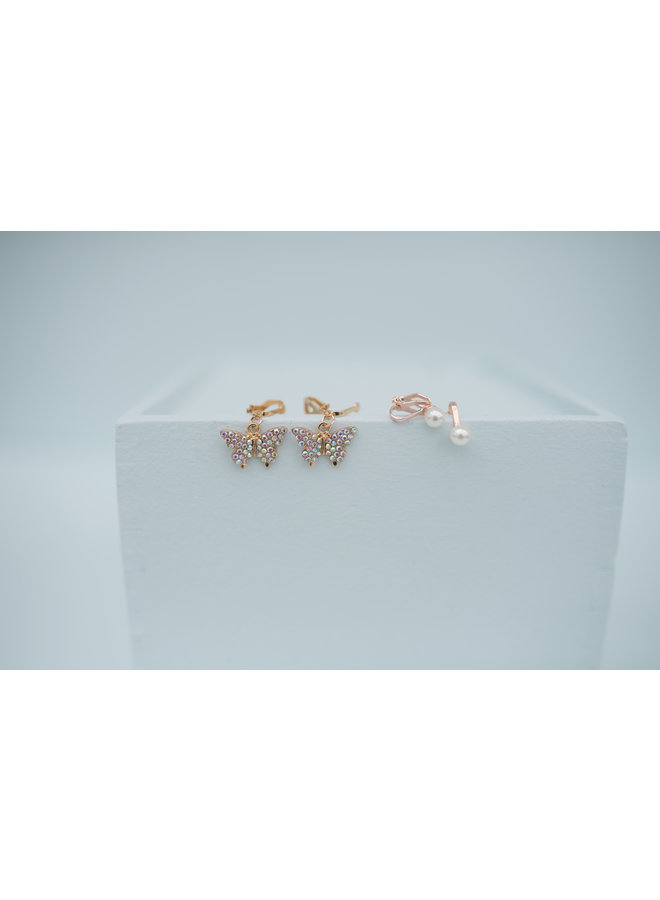 Great Pretenders - Earring Boutique - Butterfly Clip On - 2pcs - 90603