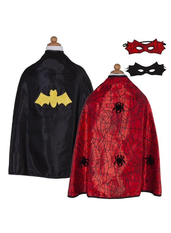 Great Pretenders - Reversible Spider/Bat Cape & Mask - 55273 - 4/6Y