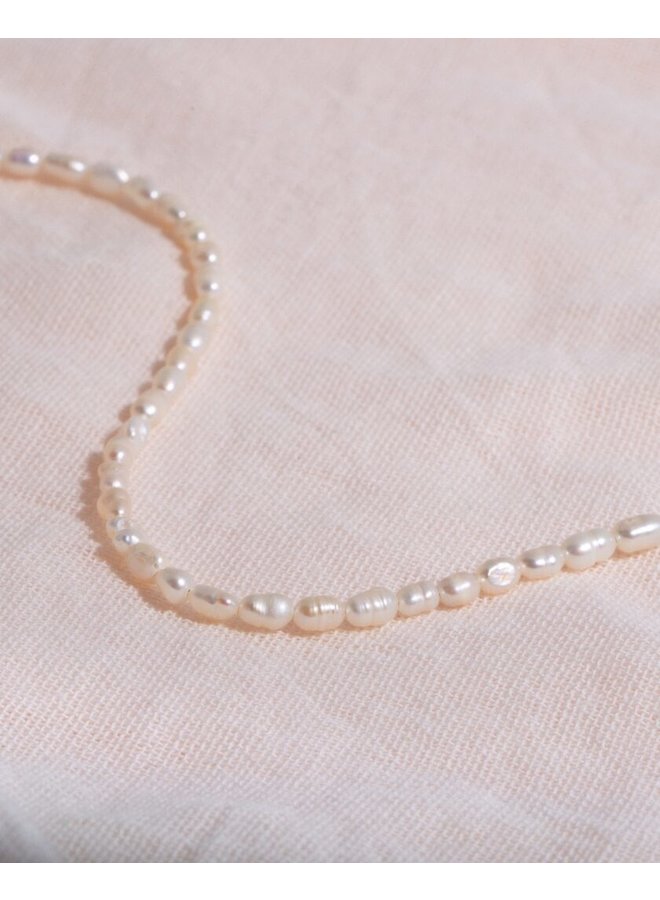 Galore - Pearl & Tag Bracelet Petite Silver