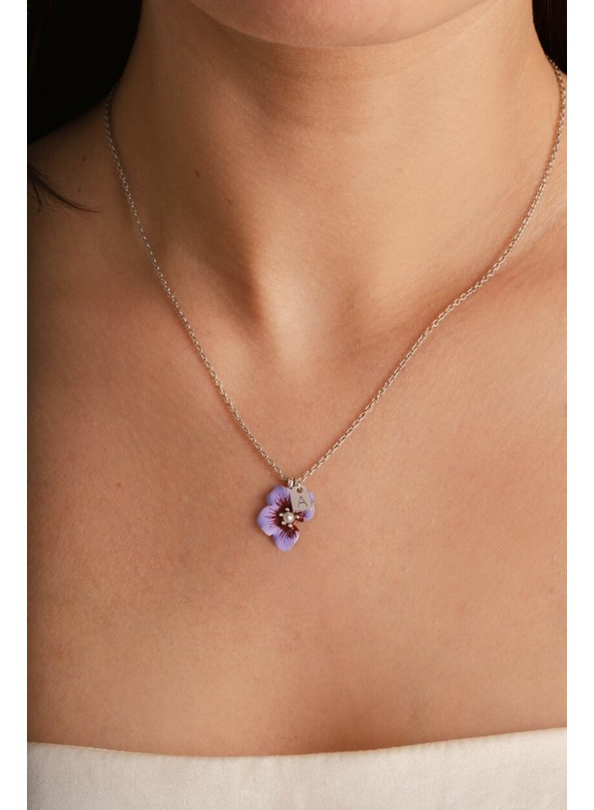 Galore - Part Of Me Necklace Violet Woman Silver