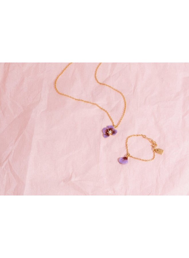 Galore - Part Of Me Necklace Violet Woman Gold Plated