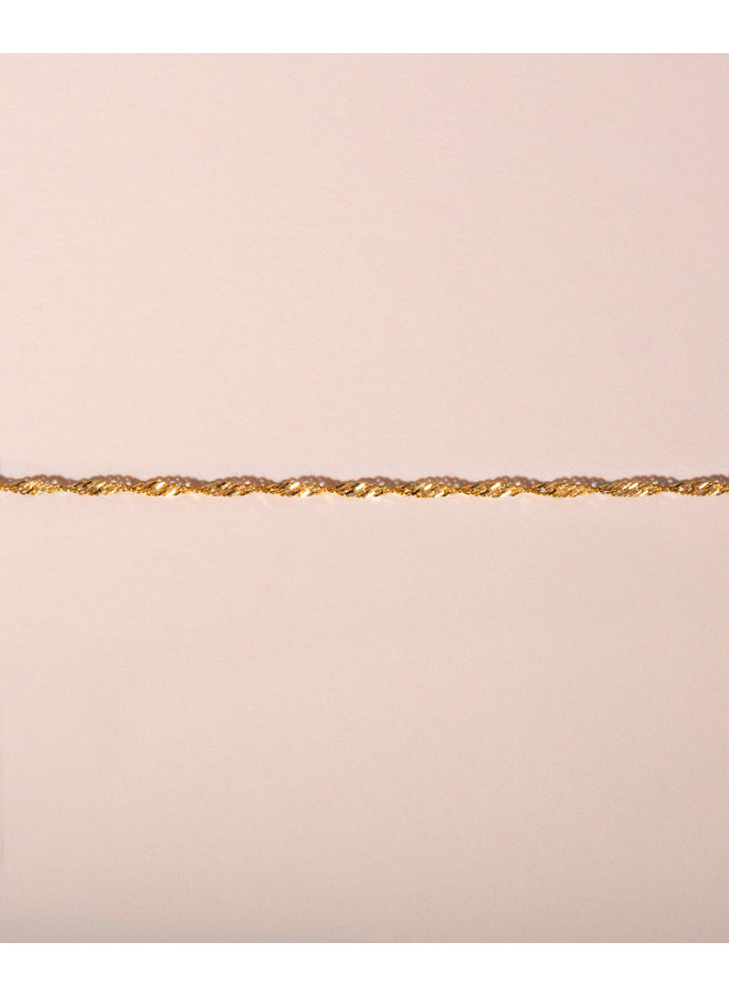 Galore - Singapore Bracelet Petite Gold Plated