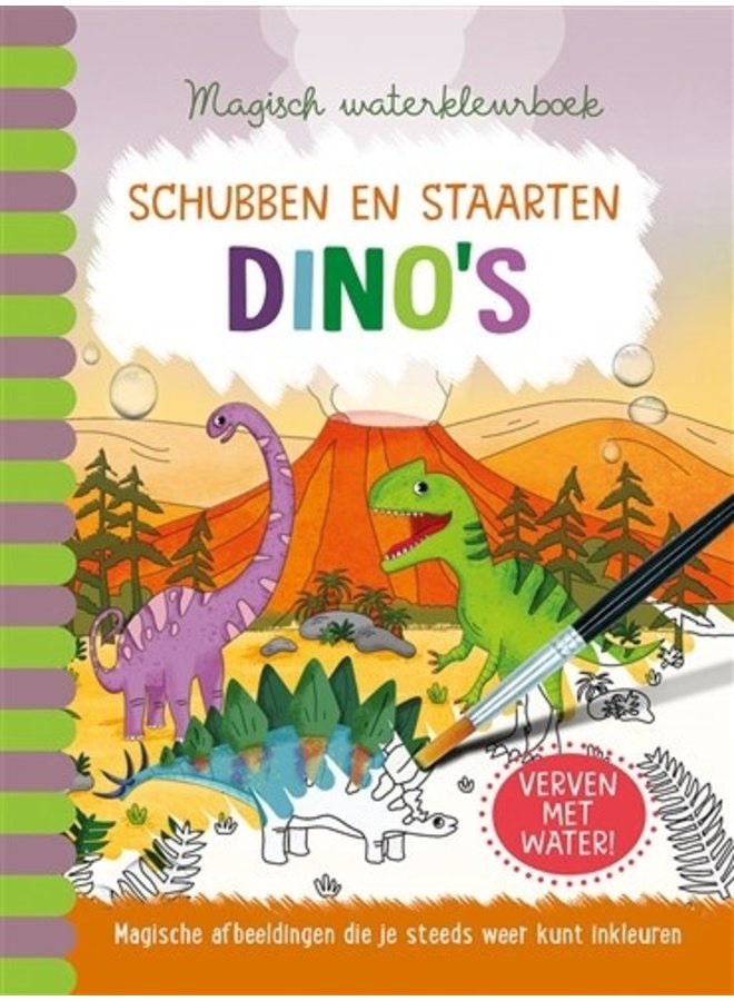 Lantaarn Publishers - Magisch Waterkleurboek - Dino's