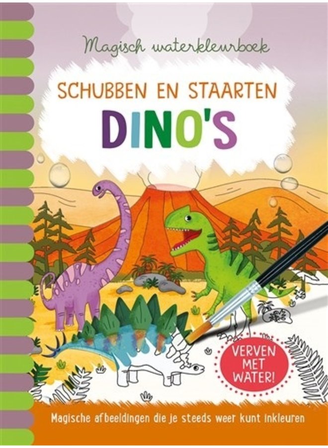 Magisch Waterkleurboek - Dino's