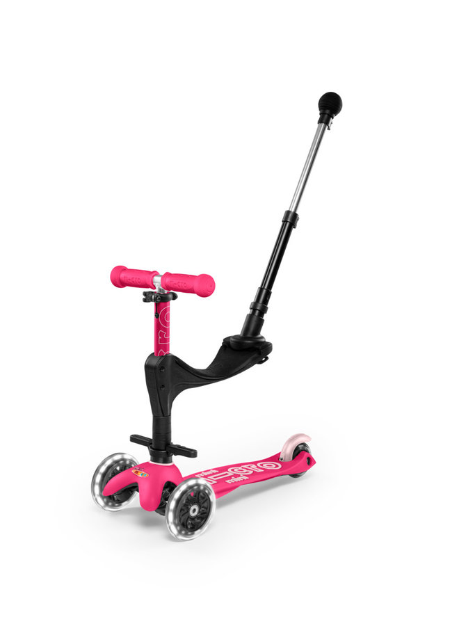 Micro Step - Mini deluxe 3in1 Push LED roze