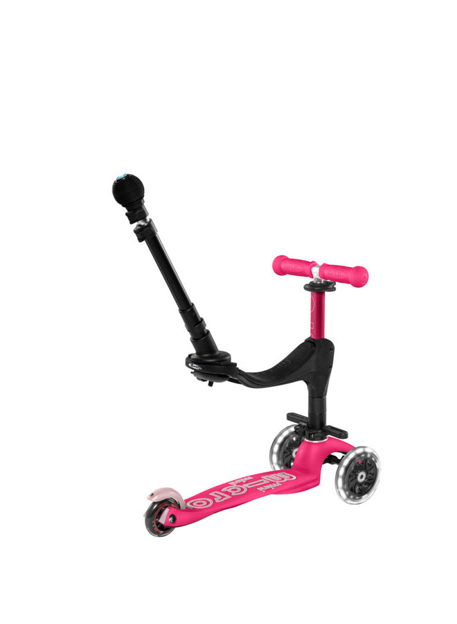 Micro Step - Mini deluxe 3in1 Push LED roze