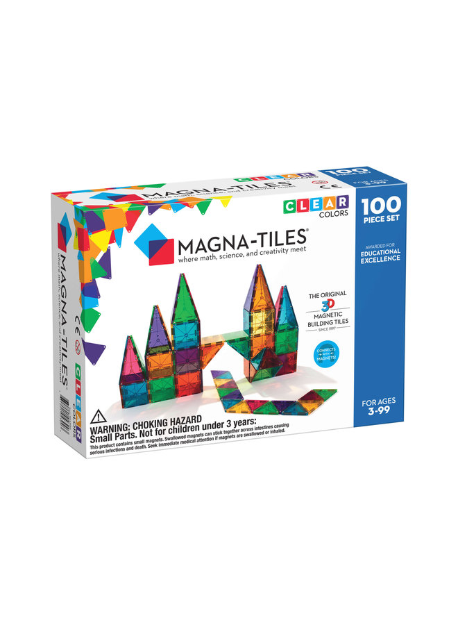 MagnaTiles - Clear colors - 100 stuks