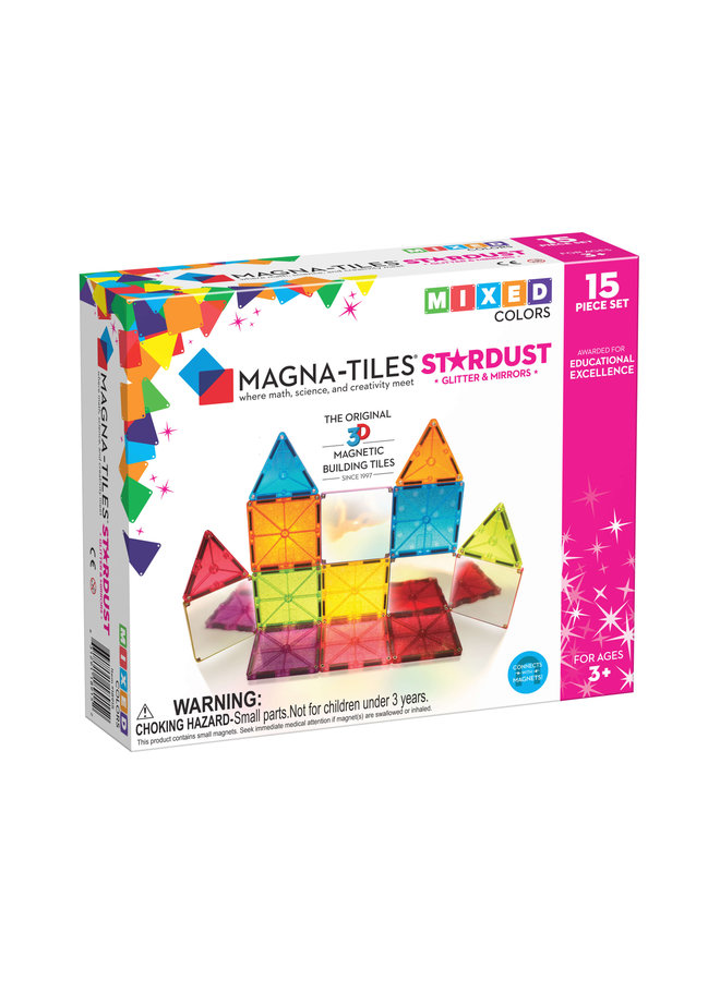 MagnaTiles - Stardust 15 Stuks