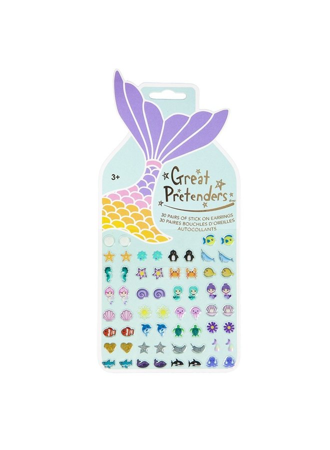 Great Pretenders - Mermaid Sticker Earrings (30pairs) - 87504