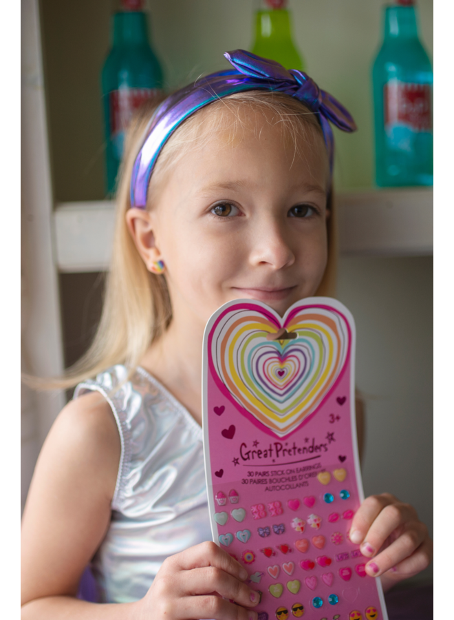 Great Pretenders - Heart Sticker Earrings (30 pairs) - 87508