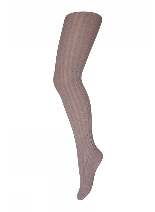 Cotton Rib Tights - 870 - Rose Grey - Basic