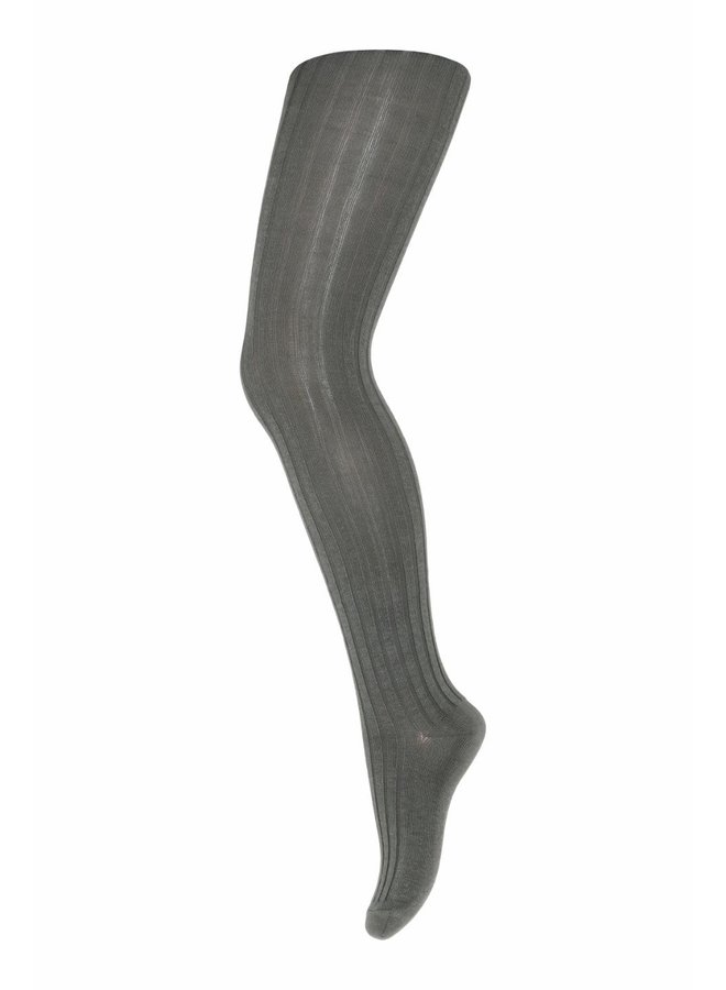 Cotton Rib Tights - Agave Green 3010