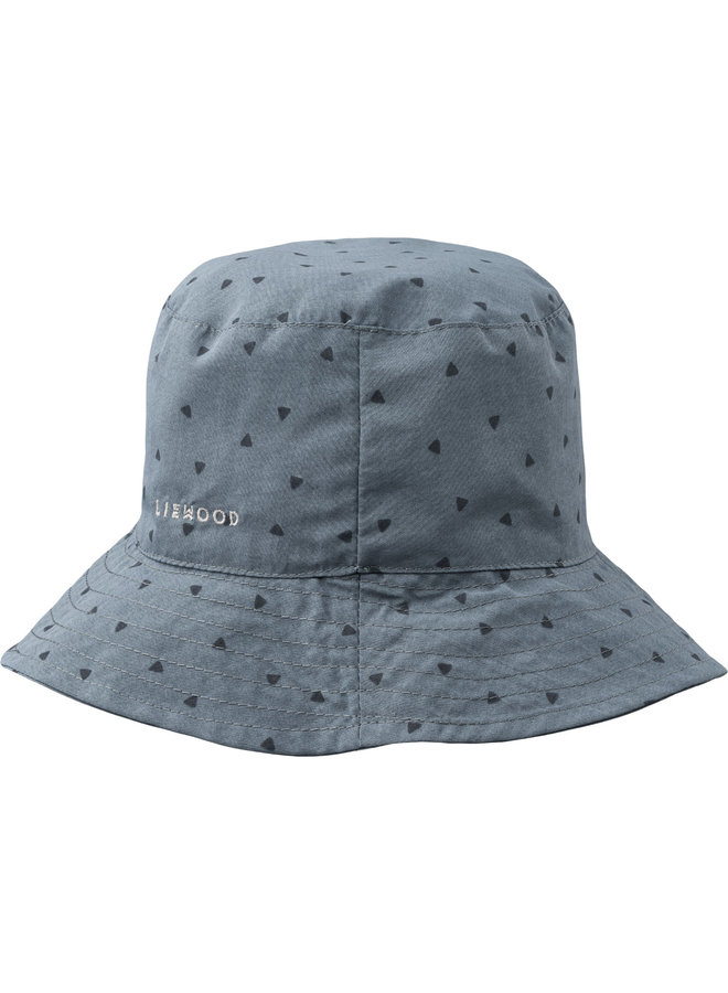 Liewood - Damon Bucket Hat - Triangle/Whale Blue