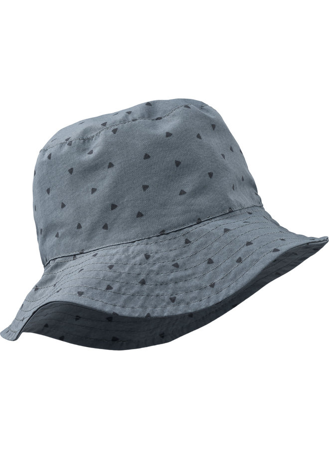 Liewood - Damon Bucket Hat - Triangle/Whale Blue