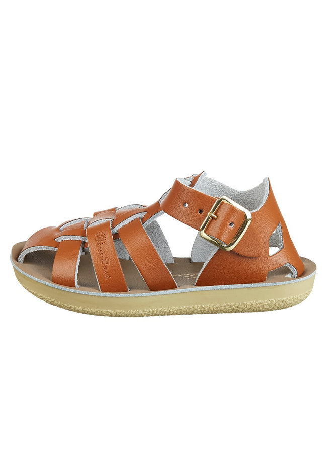 Salt Water Sandals - Shark Child - Tan