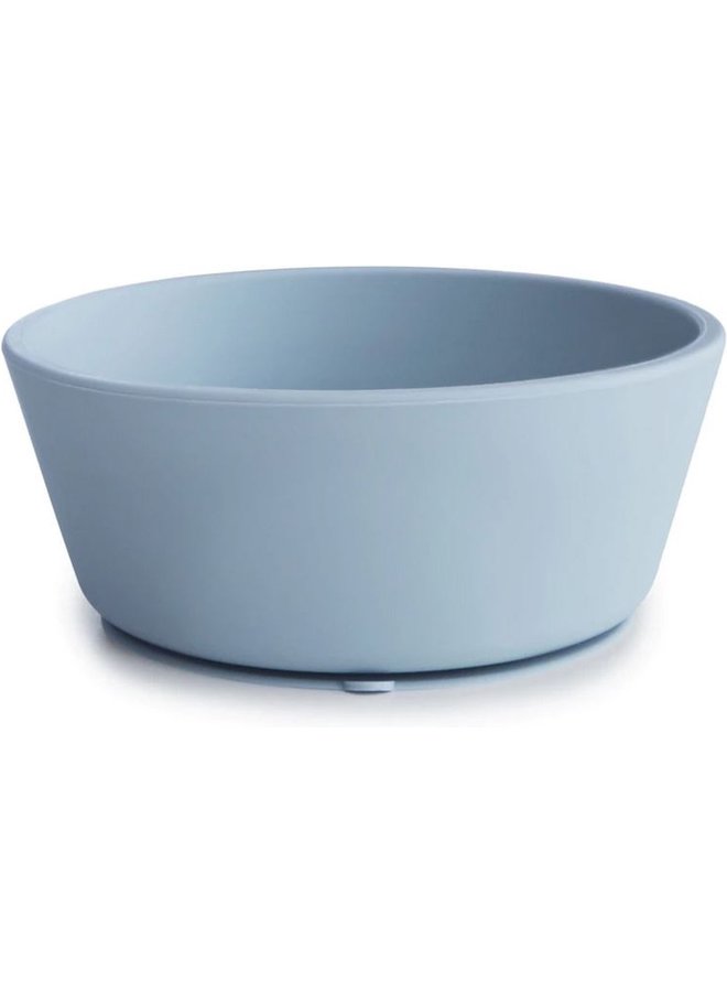 Mushie - Silicone Bowl - Powder Blue - Kom met zuignap