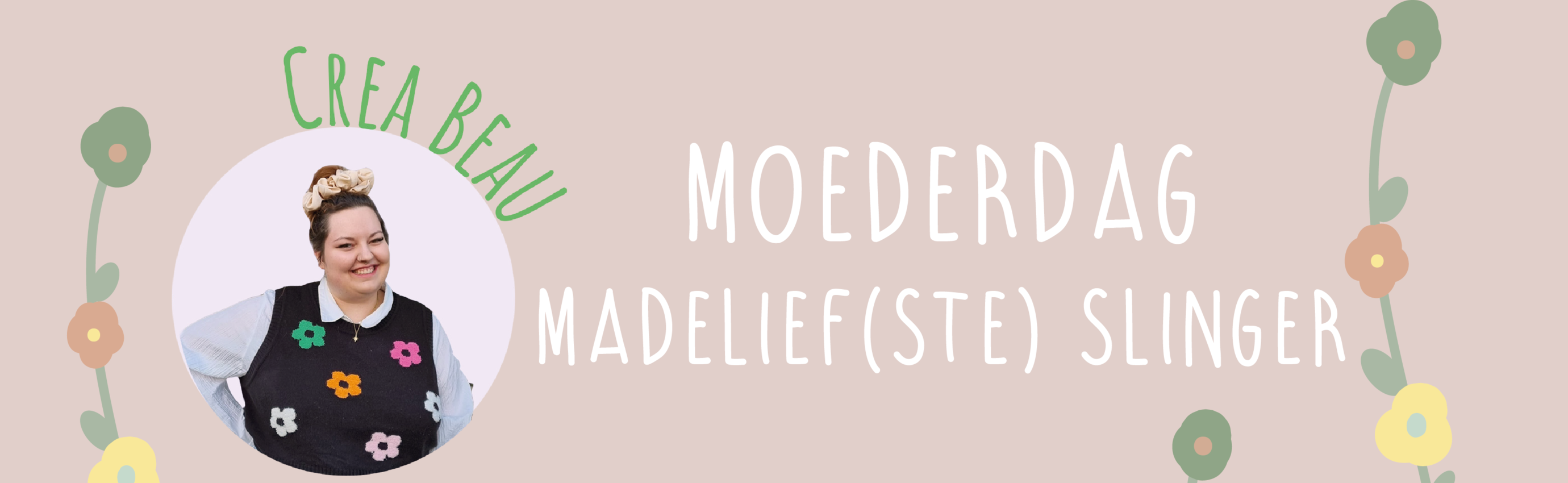 Crea Beau - Moederdag Madelief(ste) slinger