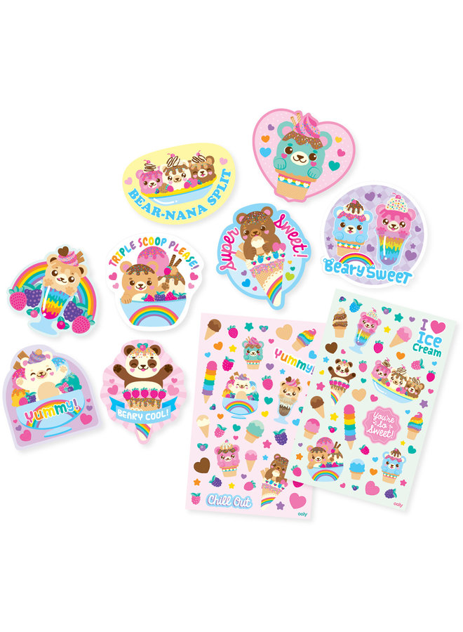 Ooly - 120-039 - Krasstickers met geur - Beary Sweet