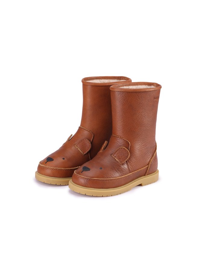 Donsje Amsterdam - Wadudu Classic Lining Bear - Cognac Leather